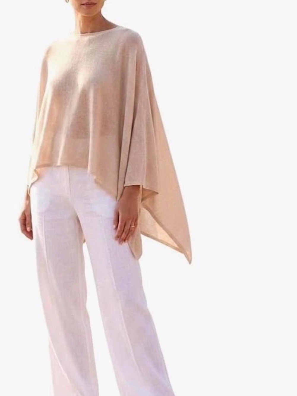 Batwing Shawl - Cream